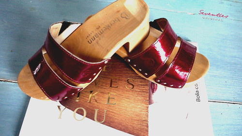 Berkemann retro holz clogs - retro,